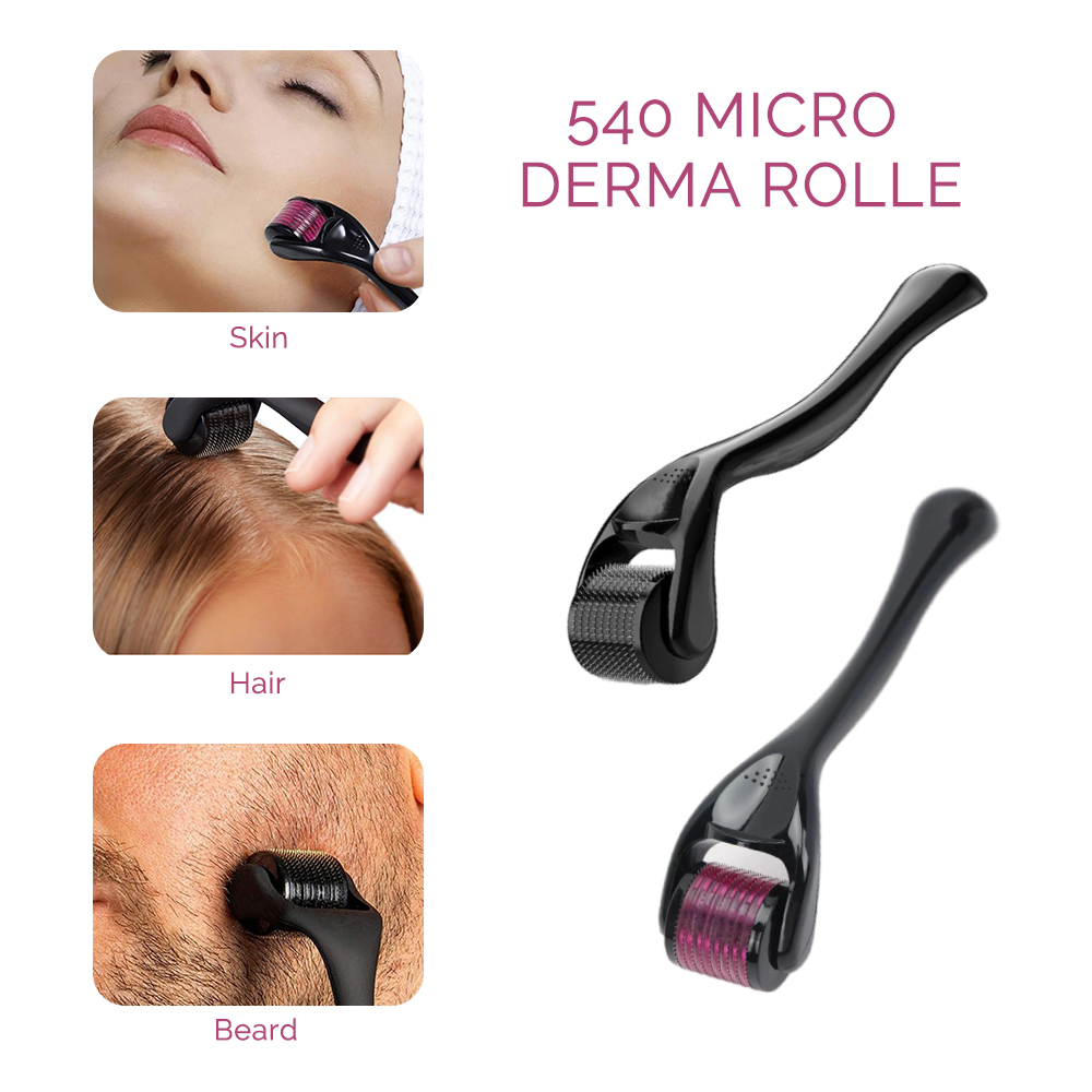 Hair Care Clinic - 540 agulhas derma rolo crescimento do