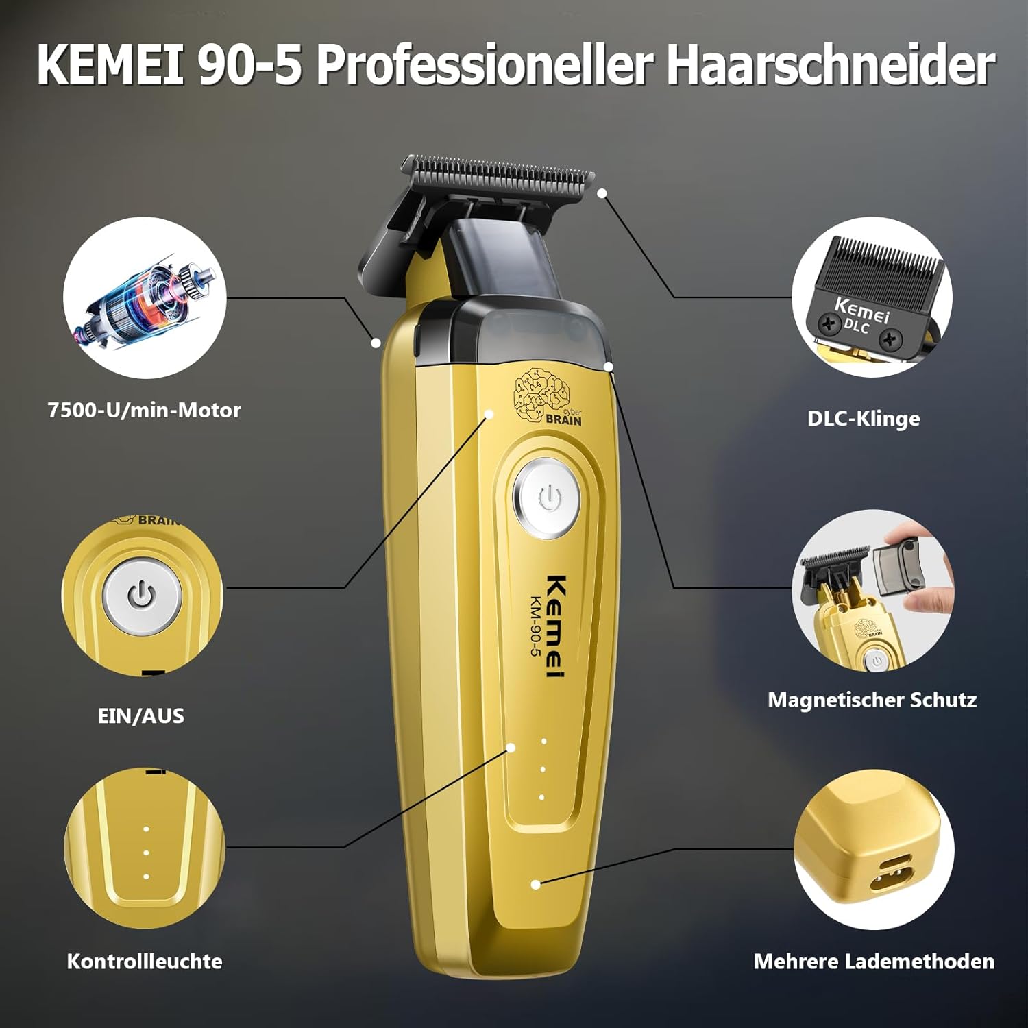 Máquina de Cortar Cabelo KEMEI - Hair Care Clinic avaliação e preço