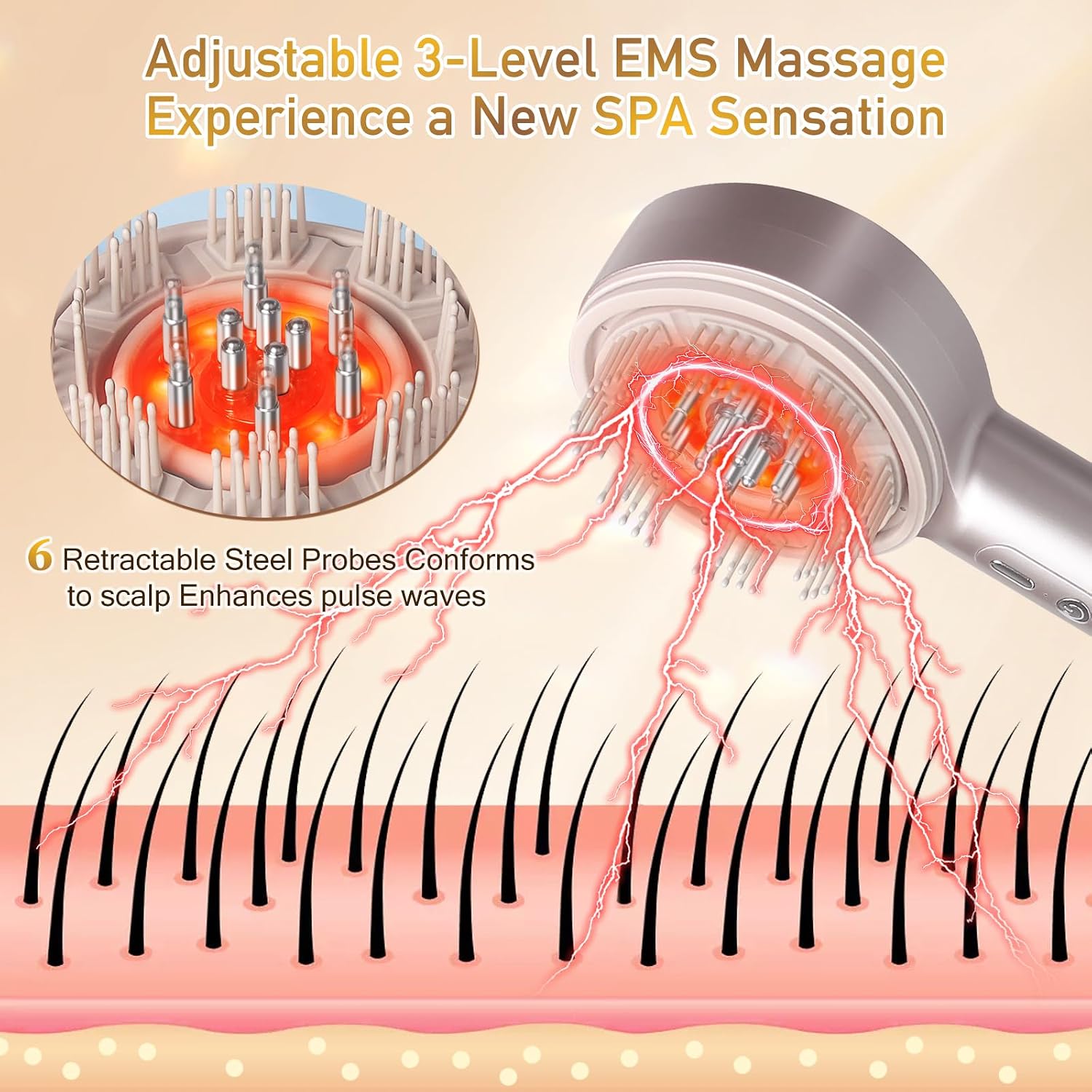 Escova Massageadora de Couro C - Hair Care Essential Oil avaliação e preço