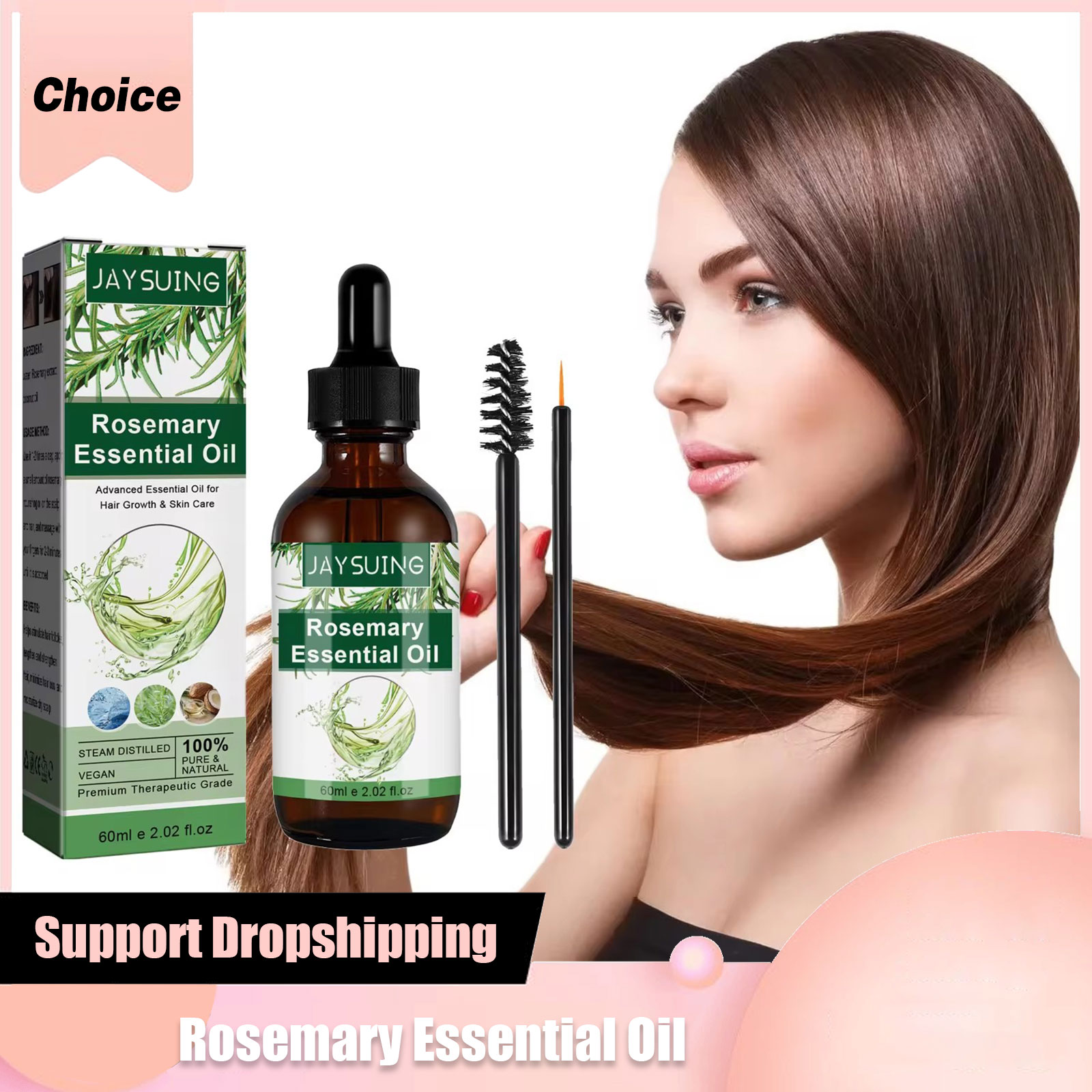 Óleo essencial de alecrim para - Hair Care Essential Oil avaliação e preço