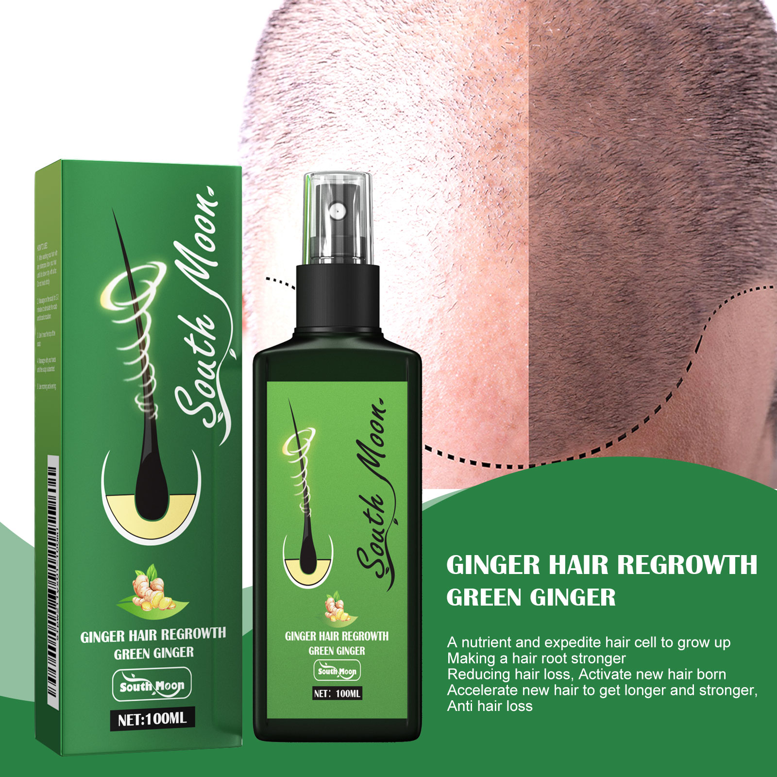 Spray de gengibre para cuidado - Hair Care Herbal Products avaliação e preço